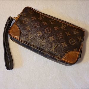 Vintage Louis Vuitton Marly Dragonne Clutch Monogram France